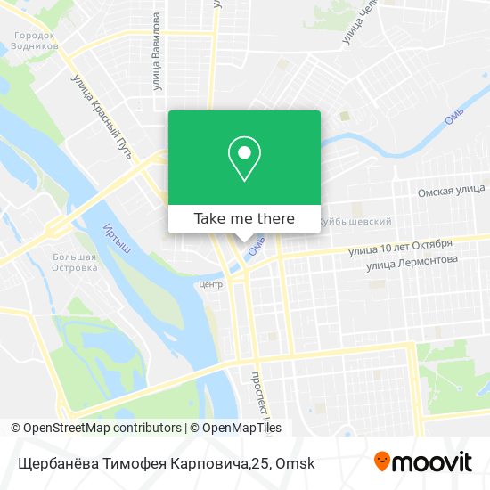 Щербанёва Тимофея Карповича,25 map