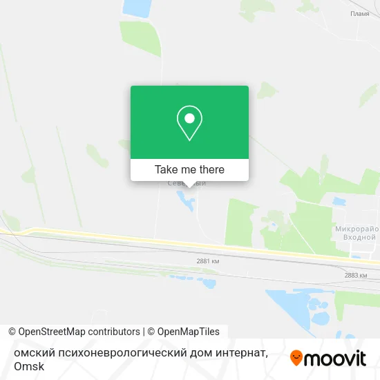 омский психоневрологический дом интернат map