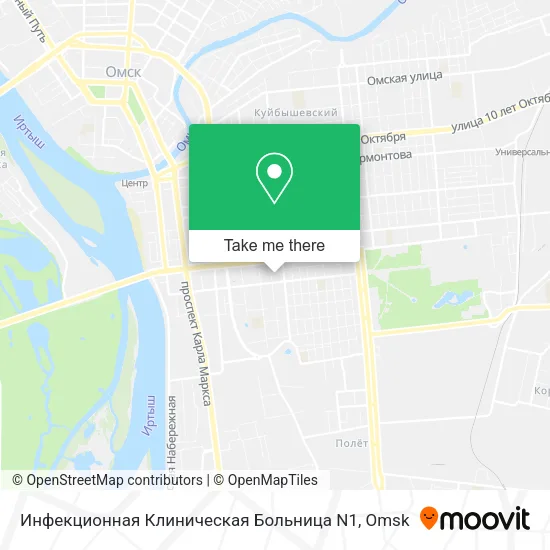 Инфекционная Клиническая Больница N1 map