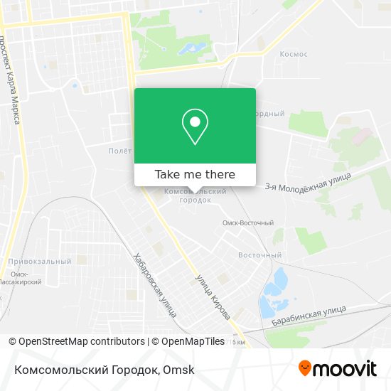 Комсомольский Городок map