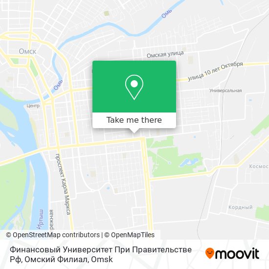 Финансовый Университет При Правительстве Рф, Омский Филиал map