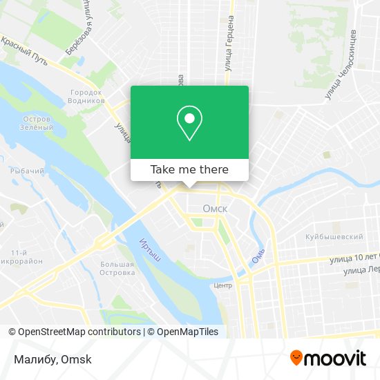 Малибу map