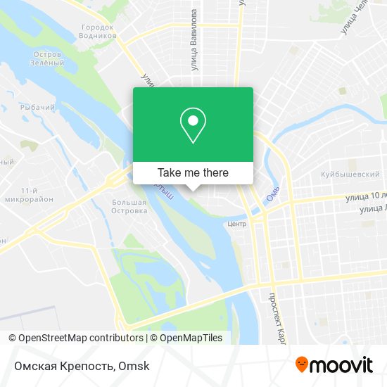 Омская Крепость map