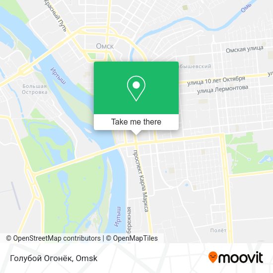 Голубой Огонёк map