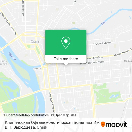 Клиническая Офтальмологическая Больница Им. В.П. Выходцева map