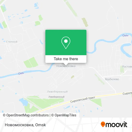Новомосковка map
