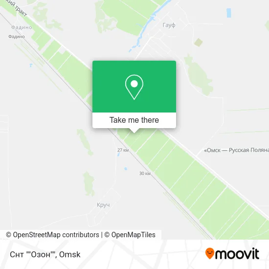Снт ""Озон"" map