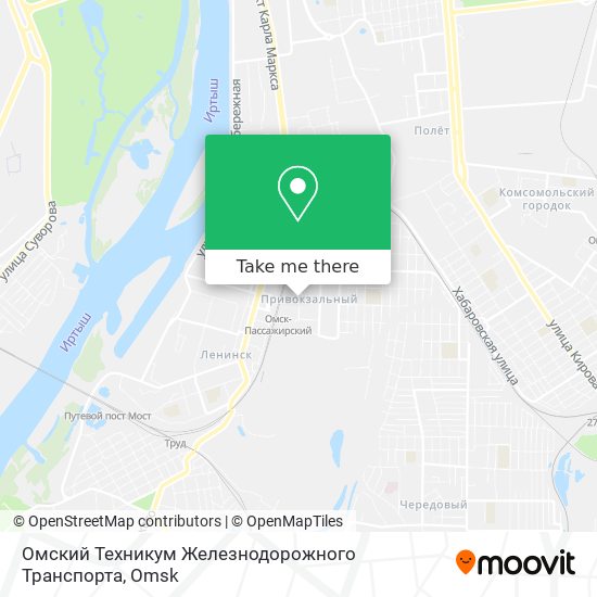 Омский Техникум Железнодорожного Транспорта map