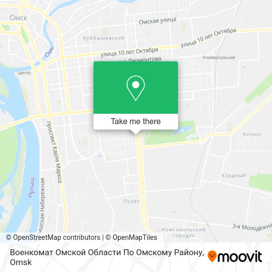 Военкомат Омской Области По Омскому Району map