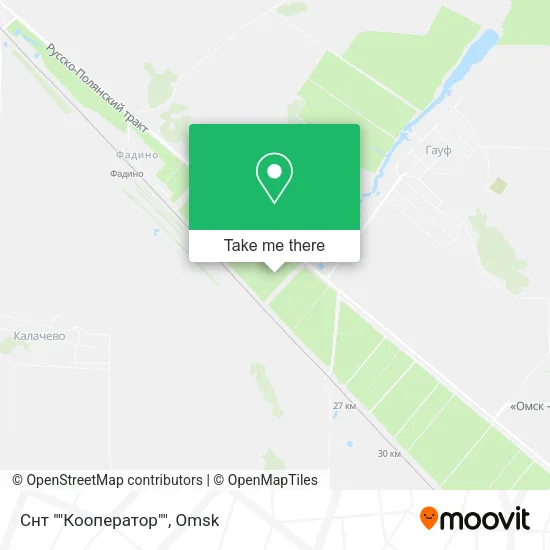 Снт ""Кооператор"" map