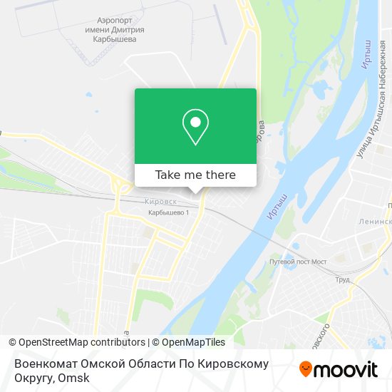 Военкомат Омской Области По Кировскому Округу map