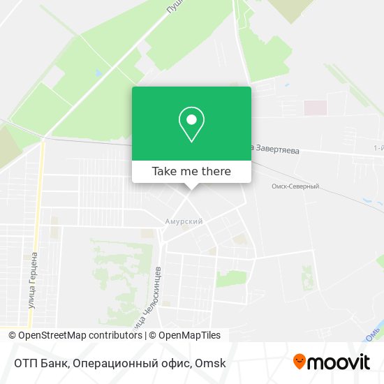 ОТП Банк, Операционный офис map