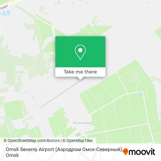 Omsk Severny Airport (Аэродром Омск-Северный) map