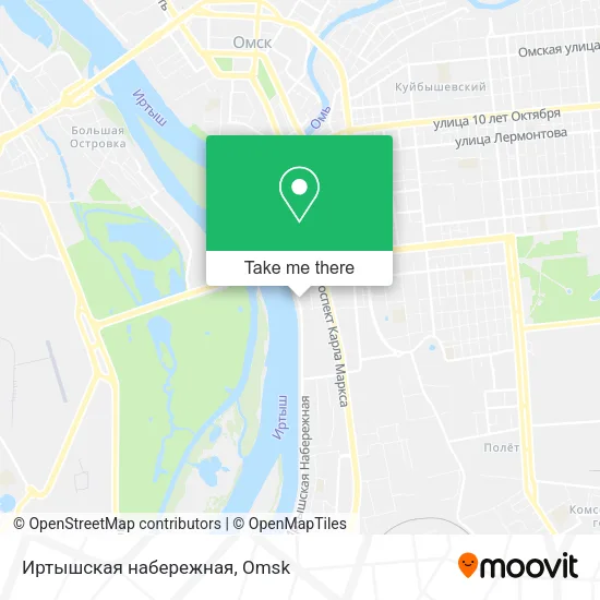 Иртышская набережная map