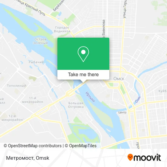 Метромост map