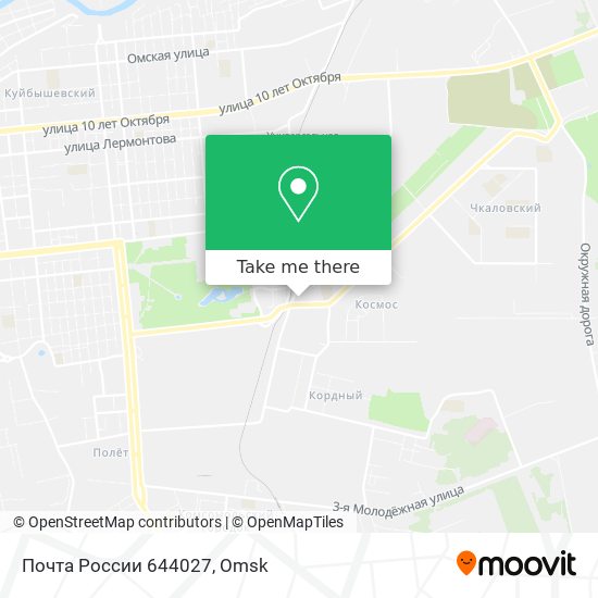 Почта России 644027 map