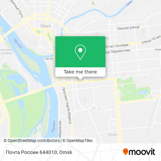 Почта России 644010 map