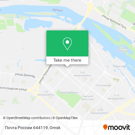 Почта России 644119 map