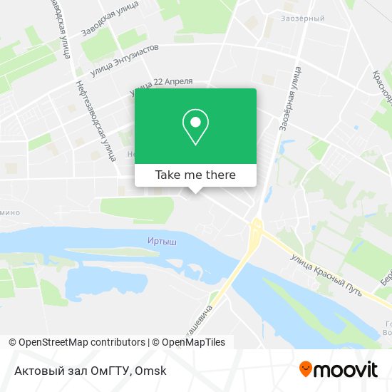 Актовый зал ОмГТУ map