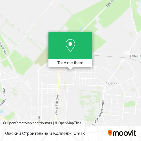 Омский Строительный Колледж map