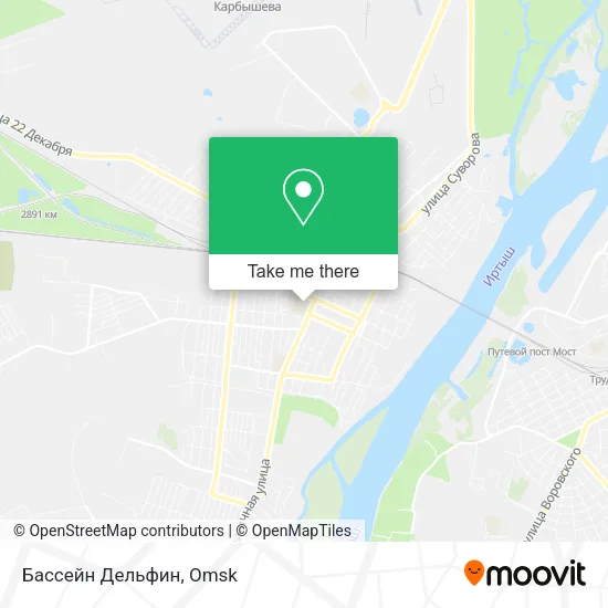 Бассейн Дельфин map