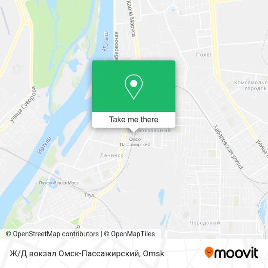 Ж/Д вокзал Омск-Пассажирский map