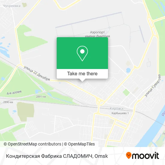 Кондитерская Фабрика  СЛАДОМИЧ map