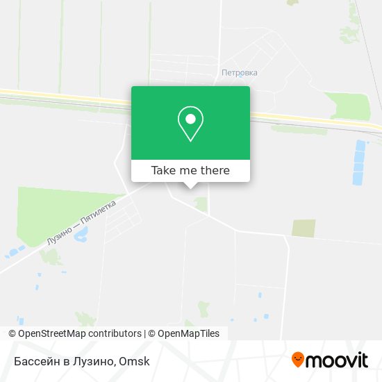 Бассейн в Лузино map