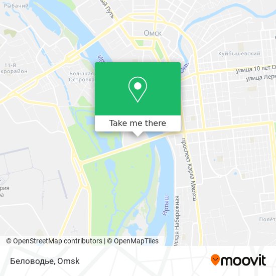 Беловодье map