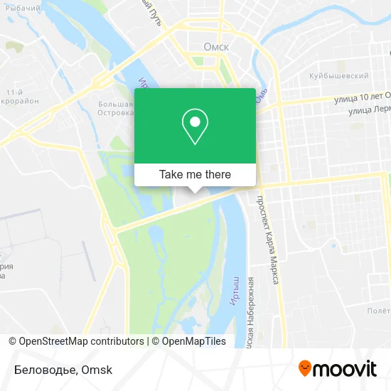 Беловодье map