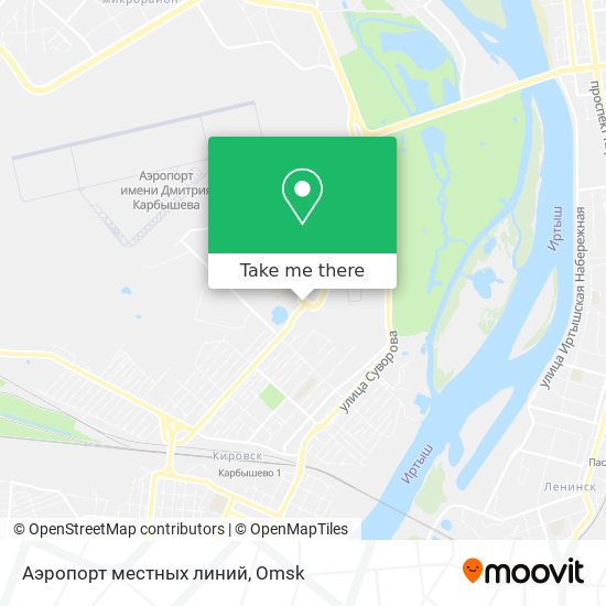 Аэропорт местных линий map