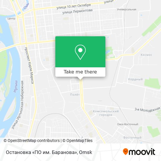 Остановка «ПО им. Баранова» map