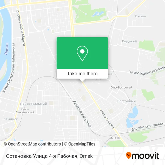 Остановка  Улица 4-я Рабочая map
