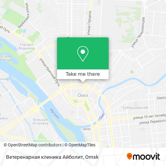 Ветеренарная клиника  Айболит map