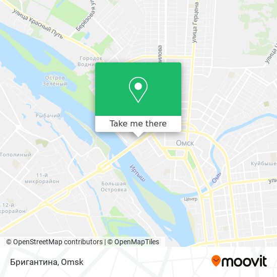 Бригантина map