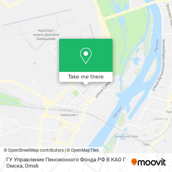 ГУ Управление Пенсионного Фонда РФ В КАО Г Омска map