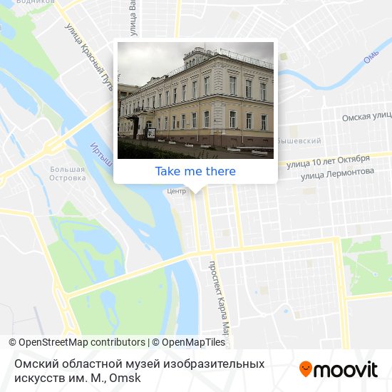 Омский областной музей изобразительных искусств им. М. map