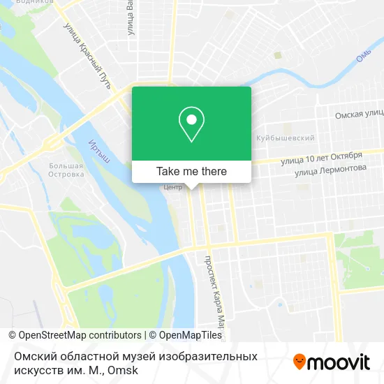 Омский областной музей изобразительных искусств им. М. map