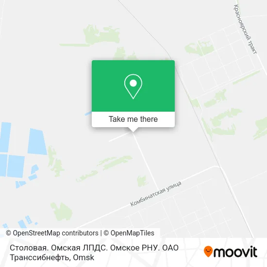 Столовая. Омская ЛПДС. Омское РНУ. ОАО  Транссибнефть map