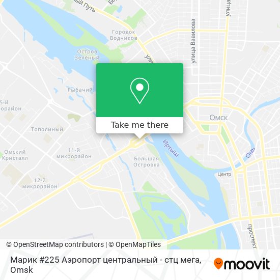Марик #225 Аэропорт центральный - стц мега map