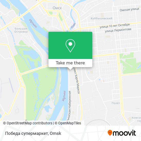 Победа супермаркет map