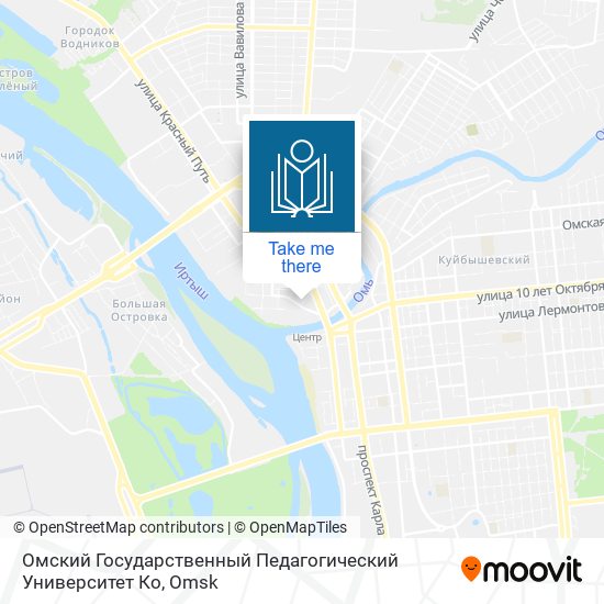 Омский Государственный Педагогический Университет Ко map