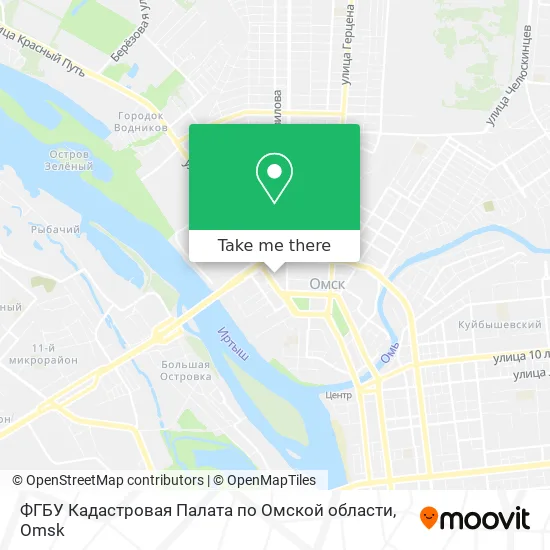 ФГБУ Кадастровая Палата по Омской области map