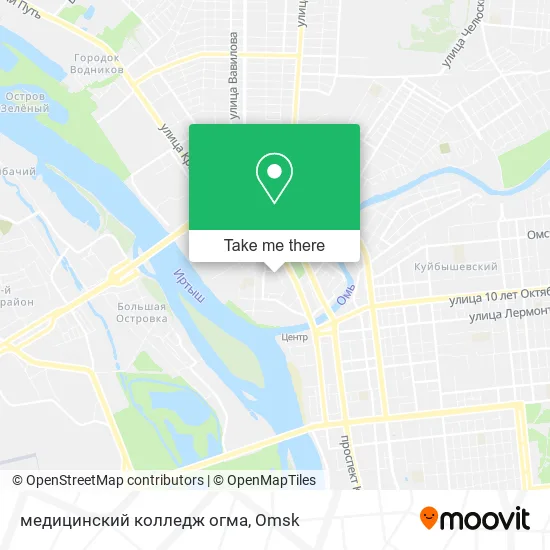 медицинский колледж огма map