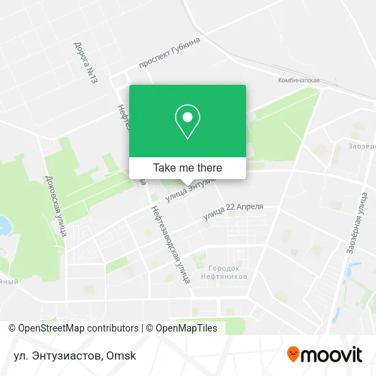 ул. Энтузиастов map
