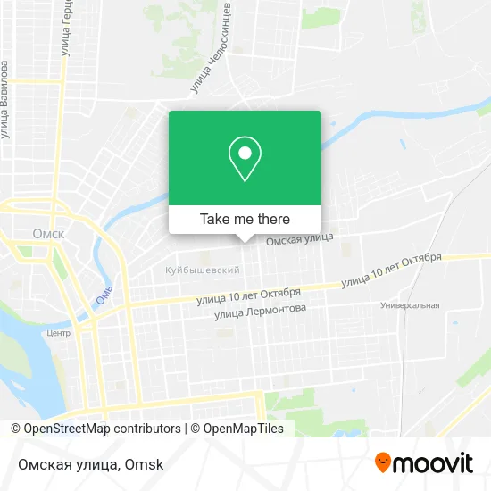 Омская улица map