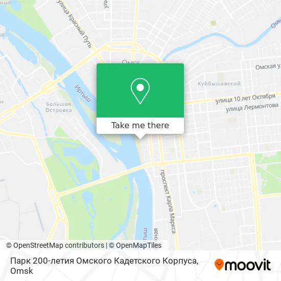 Парк 200-летия Омского Кадетского Корпуса map