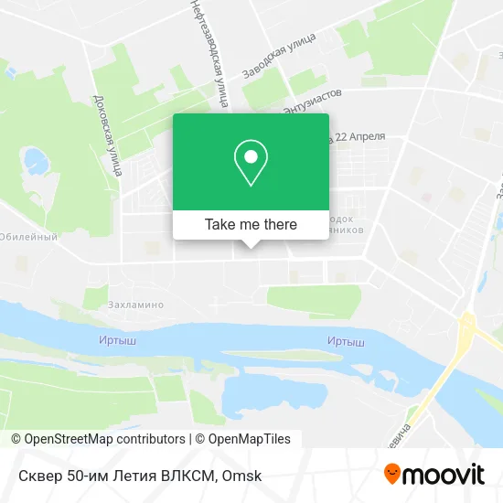 Сквер 50-им Летия ВЛКСМ map