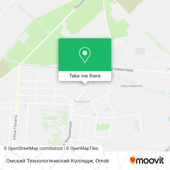 Омский Технологический Колледж map