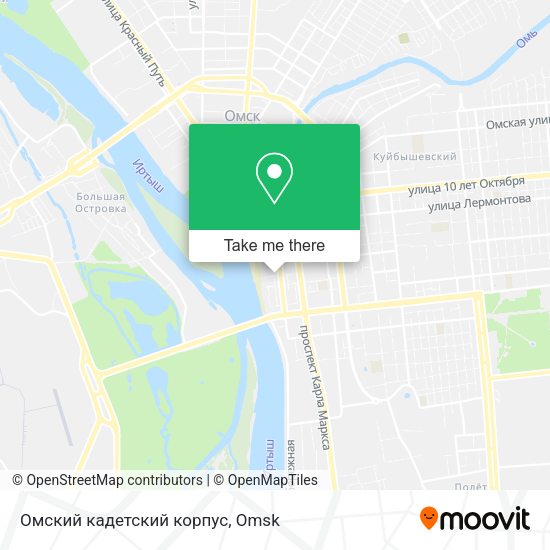 Омский кадетский корпус map
